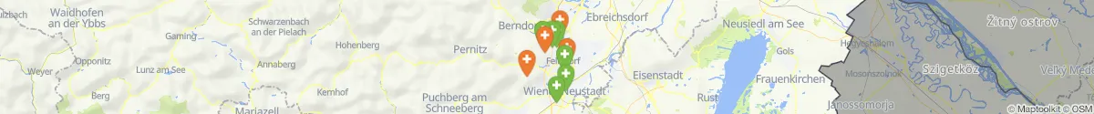 Kartenansicht für Apotheken-Notdienste in der Nähe von Matzendorf-Hölles (Wiener Neustadt (Land), Niederösterreich)